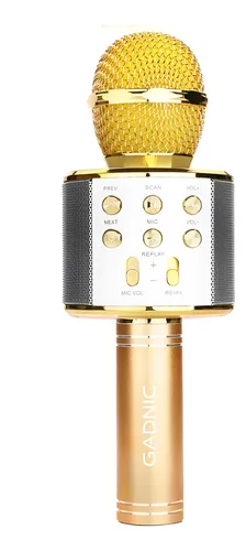 Microfono Karaoke Con Parlante Recargable Inalambrico Gadnic