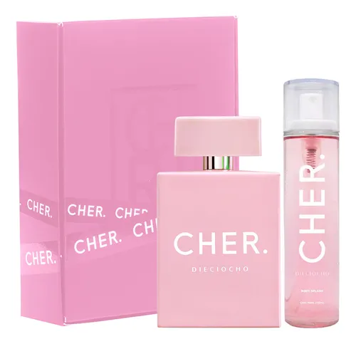 Set Perfume Mujer Cher Dieciocho 100 Ml Edp + Body Splash