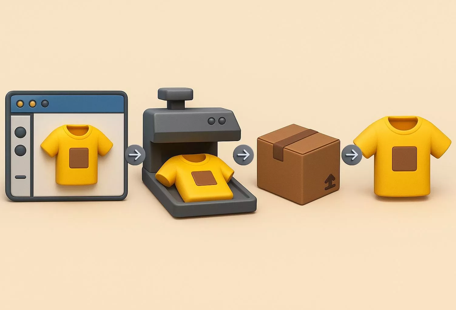 Servicio Print on Demand de Caufy - Dropshipping en Argentina