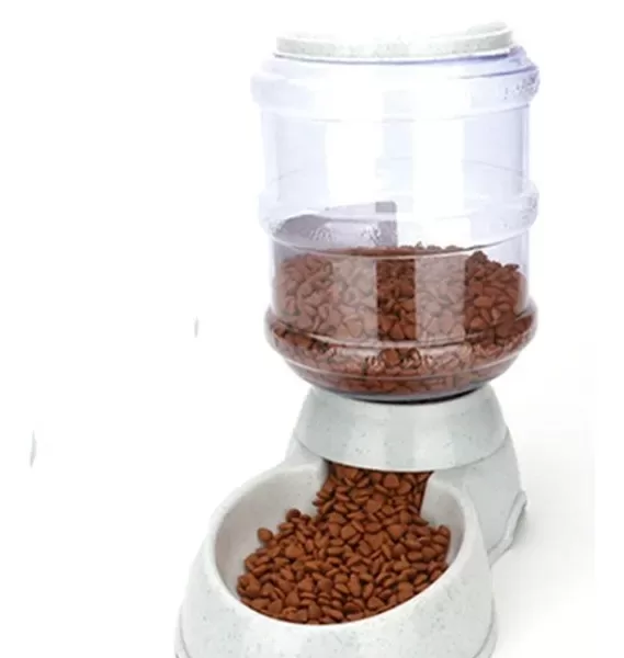 Comedero Dispenser Automático Terrapet Perros Gatos 2kg Plástico Gris o segun stock